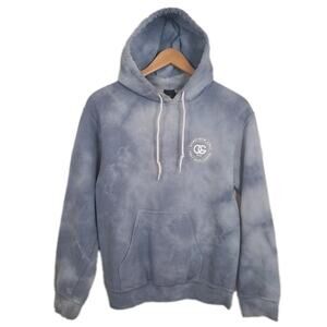 OBEY Propaganda OG Hoodie Womens Small S Blue Tie Dye Pullover Sweatshirt Skater